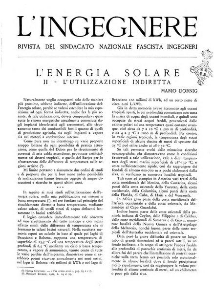 L'ingegnere rivista tecnica del Sindacato nazionale fascista ingegneri