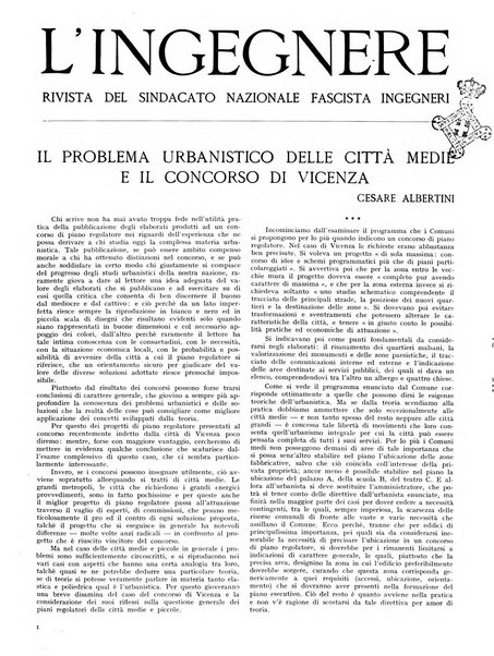 L'ingegnere rivista tecnica del Sindacato nazionale fascista ingegneri