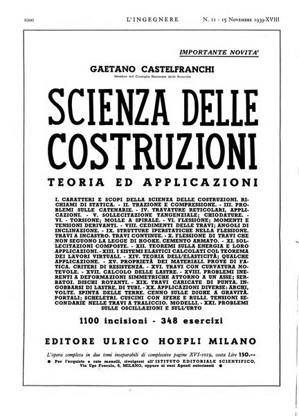 L'ingegnere rivista tecnica del Sindacato nazionale fascista ingegneri