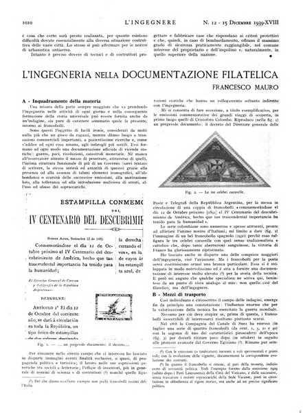 L'ingegnere rivista tecnica del Sindacato nazionale fascista ingegneri