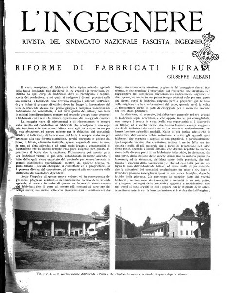 L'ingegnere rivista tecnica del Sindacato nazionale fascista ingegneri