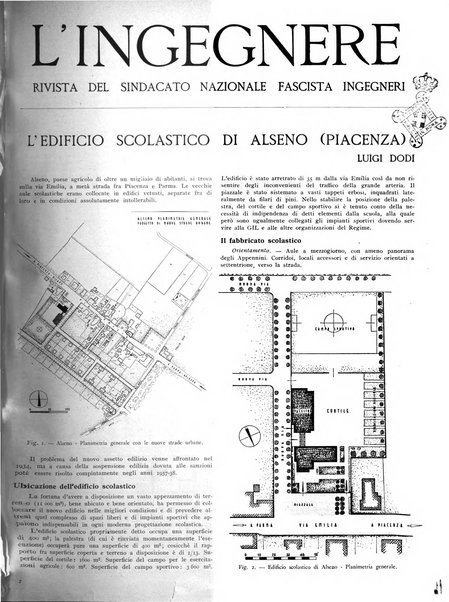 L'ingegnere rivista tecnica del Sindacato nazionale fascista ingegneri