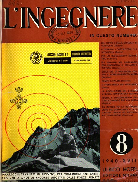 L'ingegnere rivista tecnica del Sindacato nazionale fascista ingegneri