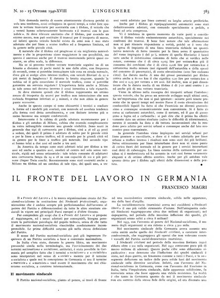 L'ingegnere rivista tecnica del Sindacato nazionale fascista ingegneri