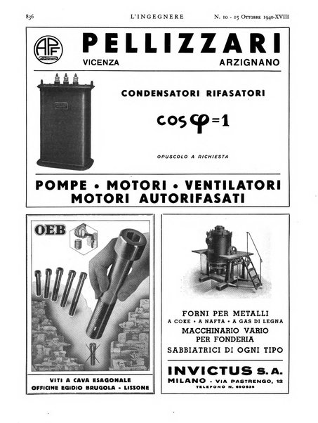 L'ingegnere rivista tecnica del Sindacato nazionale fascista ingegneri