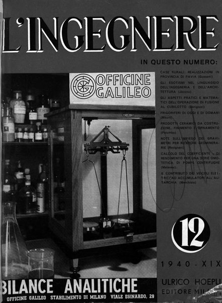 L'ingegnere rivista tecnica del Sindacato nazionale fascista ingegneri