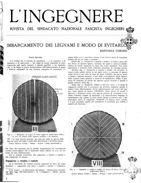 L'ingegnere rivista tecnica del Sindacato nazionale fascista ingegneri