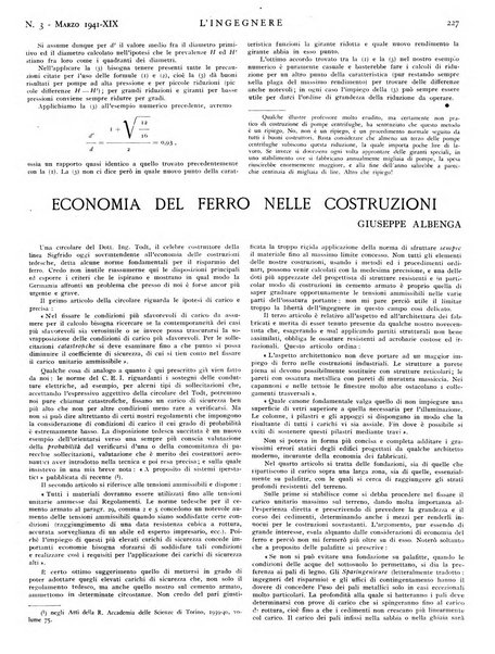 L'ingegnere rivista tecnica del Sindacato nazionale fascista ingegneri