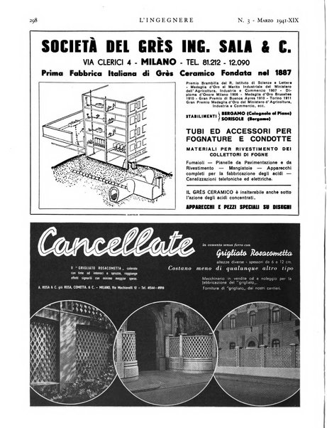 L'ingegnere rivista tecnica del Sindacato nazionale fascista ingegneri