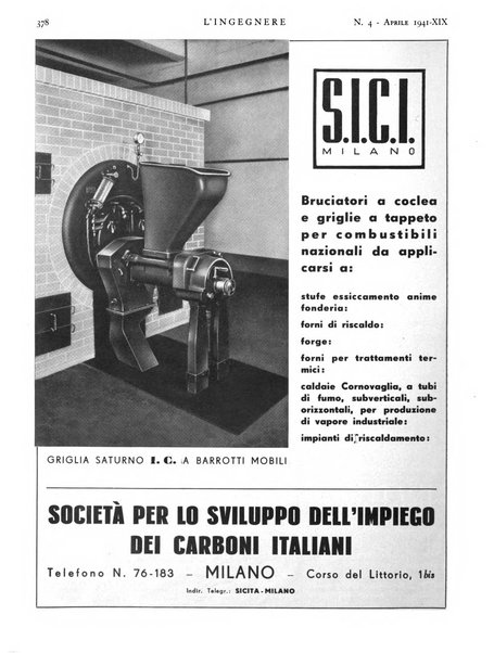 L'ingegnere rivista tecnica del Sindacato nazionale fascista ingegneri