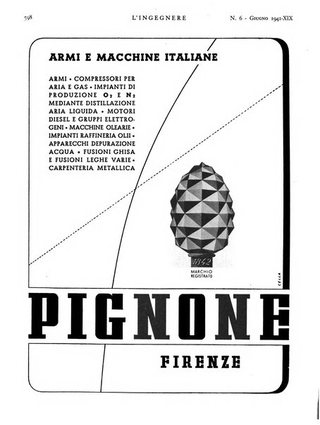 L'ingegnere rivista tecnica del Sindacato nazionale fascista ingegneri