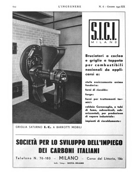 L'ingegnere rivista tecnica del Sindacato nazionale fascista ingegneri