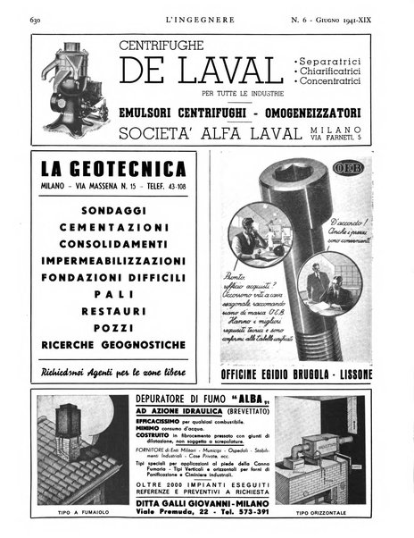 L'ingegnere rivista tecnica del Sindacato nazionale fascista ingegneri