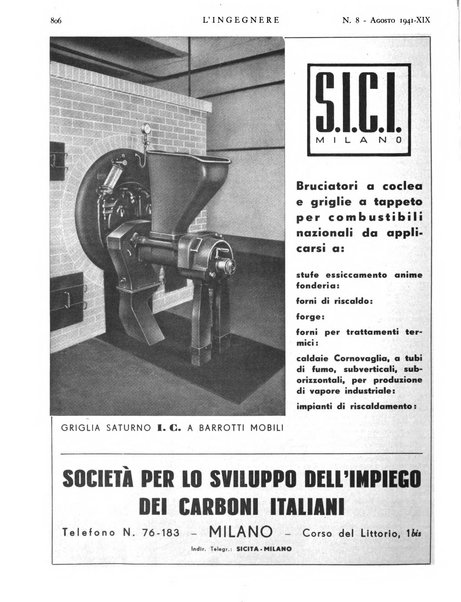 L'ingegnere rivista tecnica del Sindacato nazionale fascista ingegneri