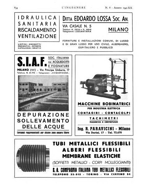 L'ingegnere rivista tecnica del Sindacato nazionale fascista ingegneri