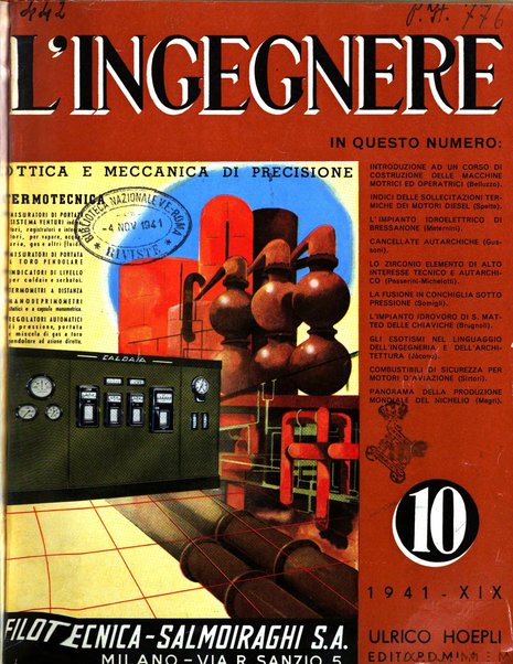 L'ingegnere rivista tecnica del Sindacato nazionale fascista ingegneri