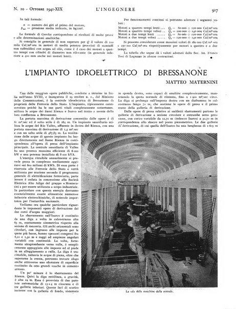 L'ingegnere rivista tecnica del Sindacato nazionale fascista ingegneri