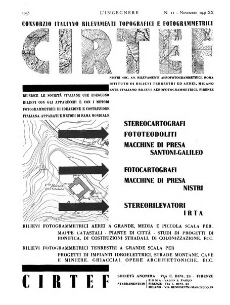 L'ingegnere rivista tecnica del Sindacato nazionale fascista ingegneri