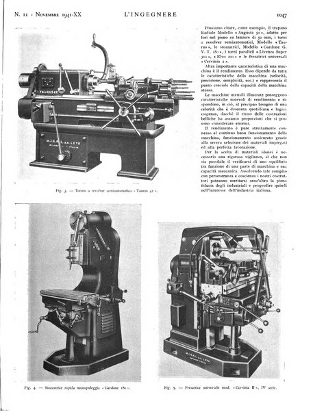 L'ingegnere rivista tecnica del Sindacato nazionale fascista ingegneri