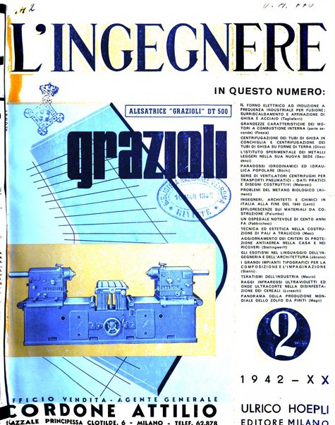 L'ingegnere rivista tecnica del Sindacato nazionale fascista ingegneri