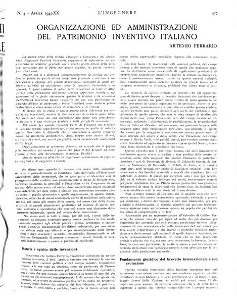 L'ingegnere rivista tecnica del Sindacato nazionale fascista ingegneri