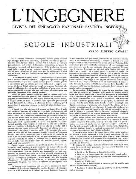 L'ingegnere rivista tecnica del Sindacato nazionale fascista ingegneri