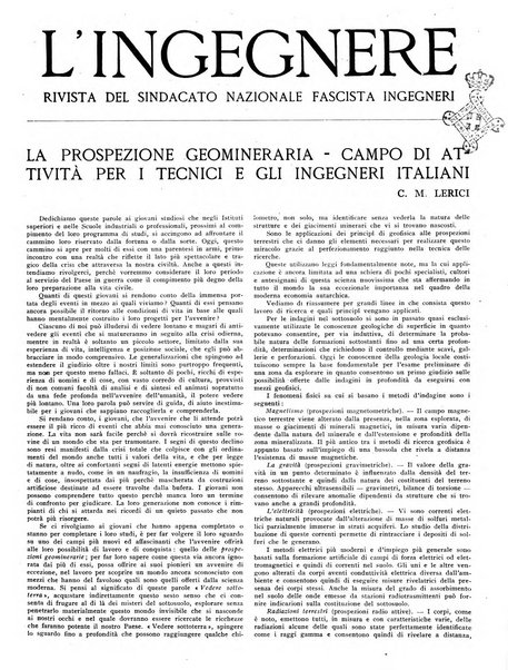 L'ingegnere rivista tecnica del Sindacato nazionale fascista ingegneri