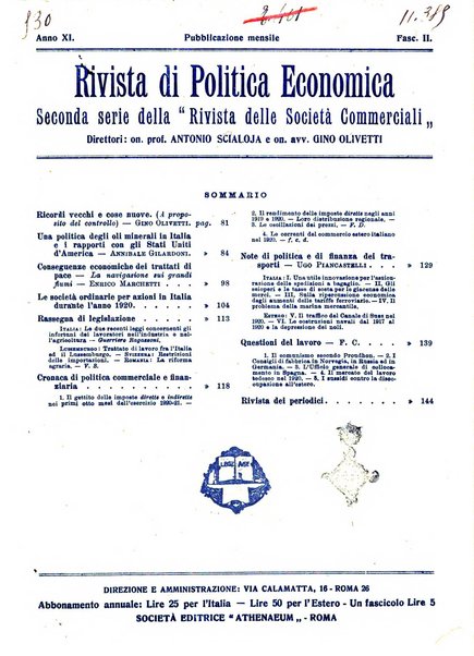 Rivista di politica economica