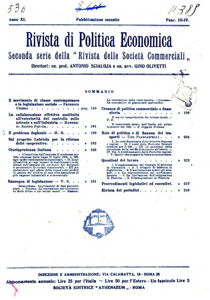 Rivista di politica economica