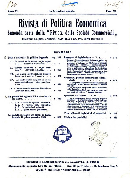 Rivista di politica economica