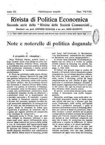 Rivista di politica economica