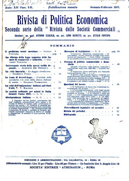 Rivista di politica economica