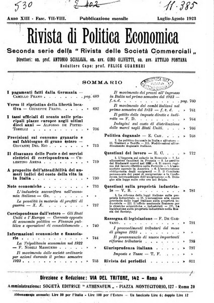 Rivista di politica economica