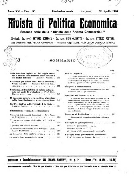 Rivista di politica economica