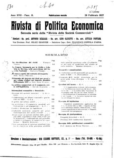 Rivista di politica economica