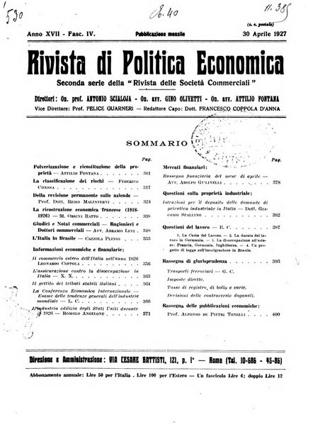 Rivista di politica economica