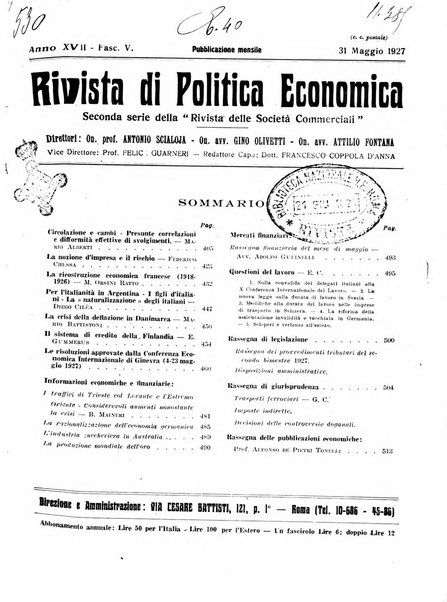 Rivista di politica economica