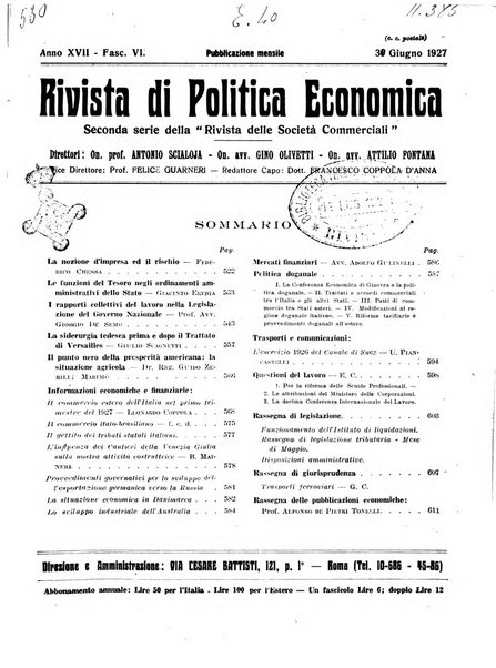 Rivista di politica economica