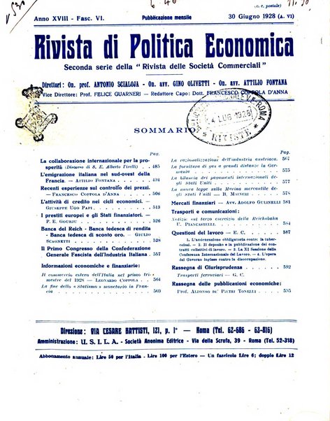 Rivista di politica economica