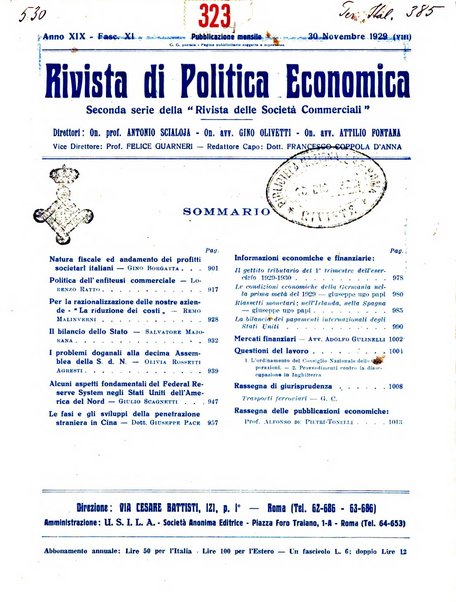 Rivista di politica economica