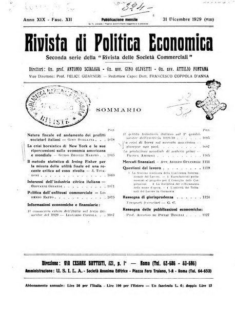 Rivista di politica economica