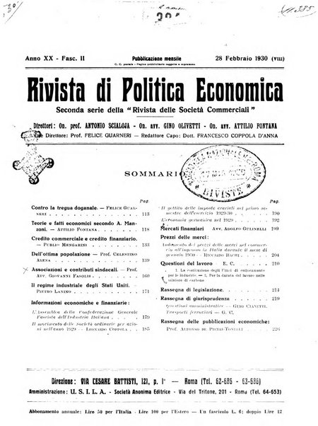 Rivista di politica economica