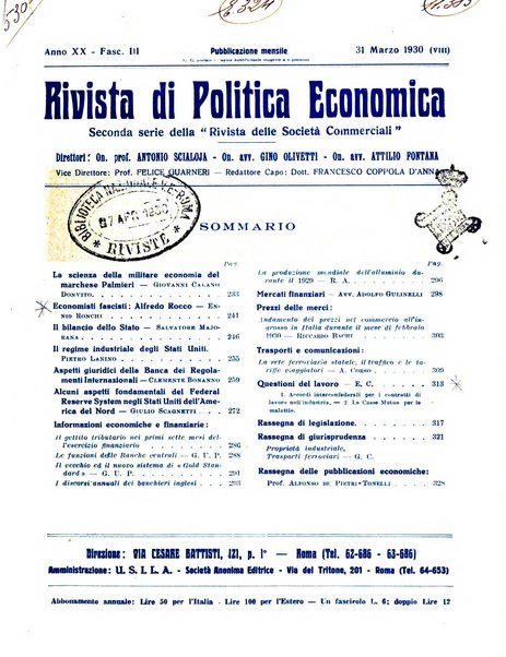 Rivista di politica economica