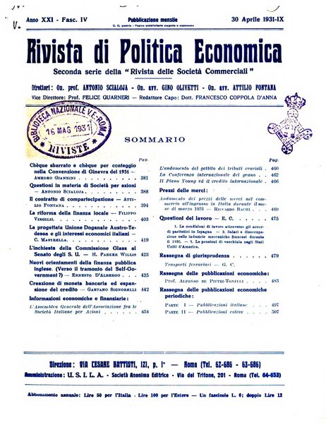 Rivista di politica economica