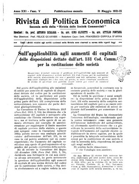 Rivista di politica economica