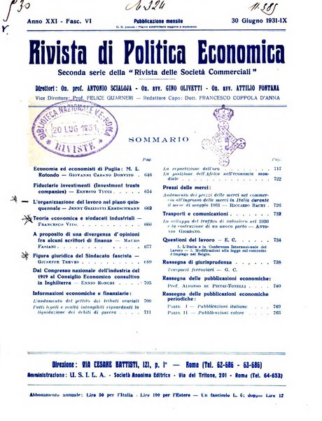 Rivista di politica economica