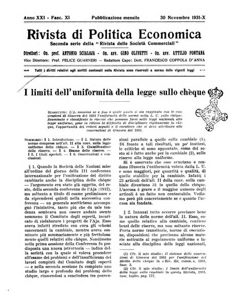 Rivista di politica economica