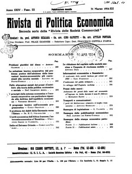 Rivista di politica economica