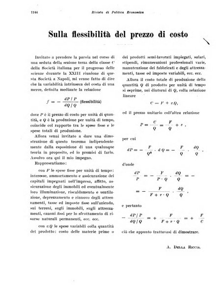 Rivista di politica economica