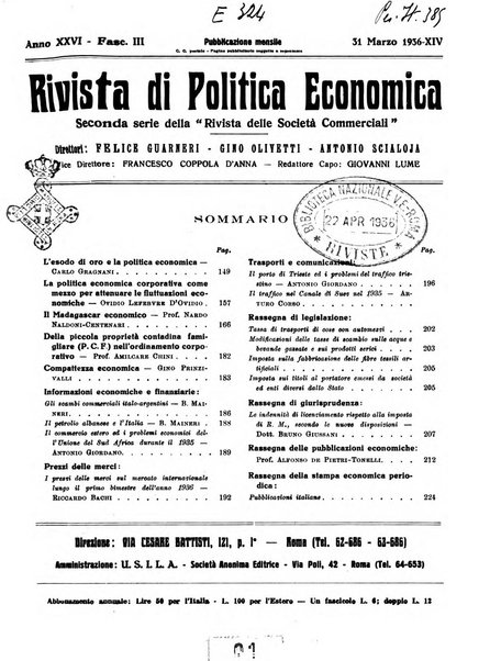 Rivista di politica economica